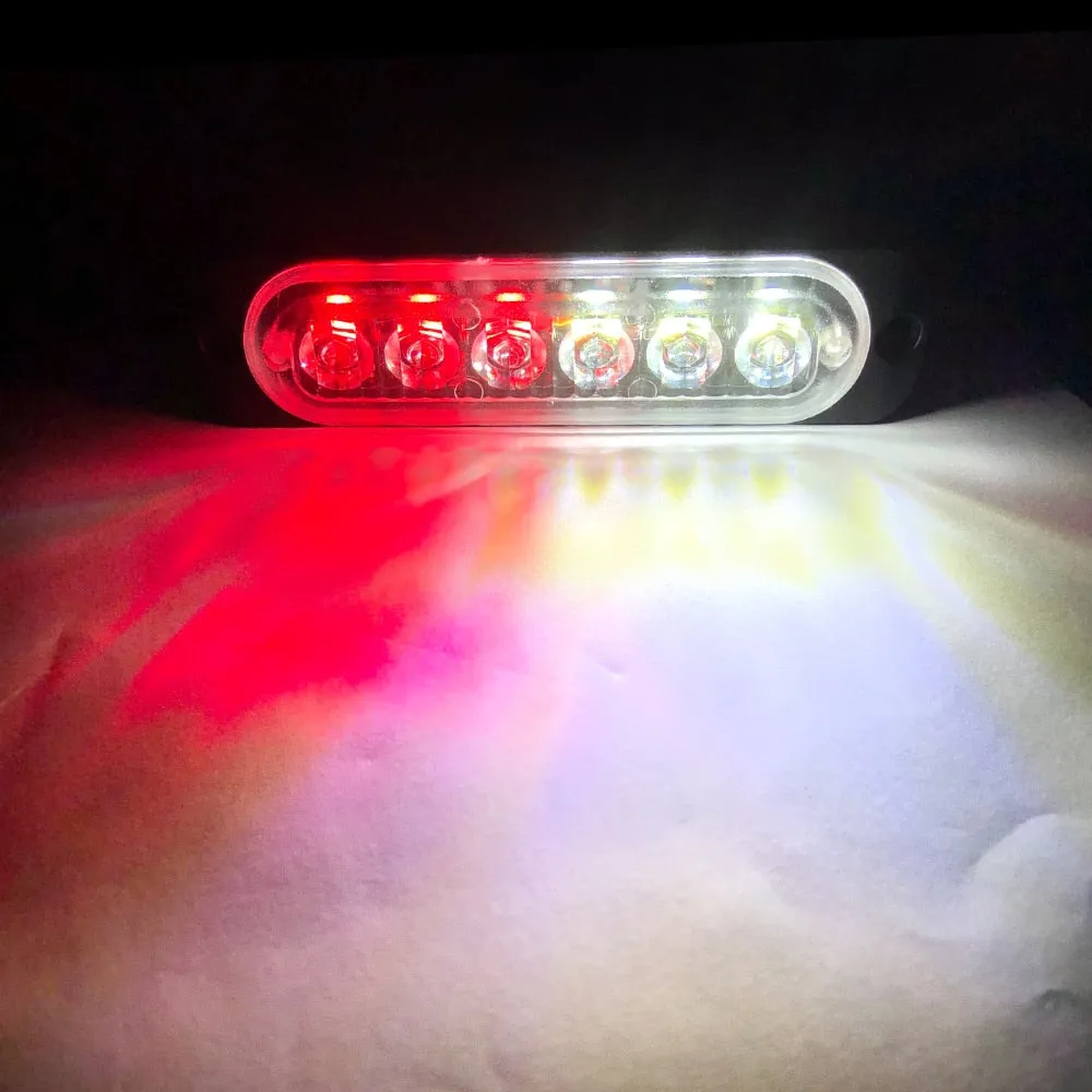 led strobe light Flashing Grille Lights Car emergency light 6LED WARN LIGHT police lights for car TRUCK strobe led light 12v 24v