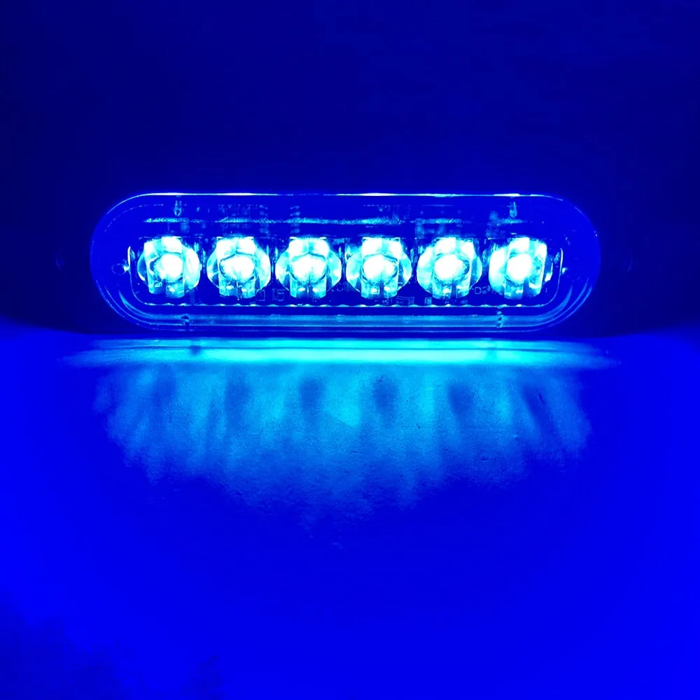 led strobe light Flashing Grille Lights Car emergency light 6LED WARN LIGHT police lights for car TRUCK strobe led light 12v 24v