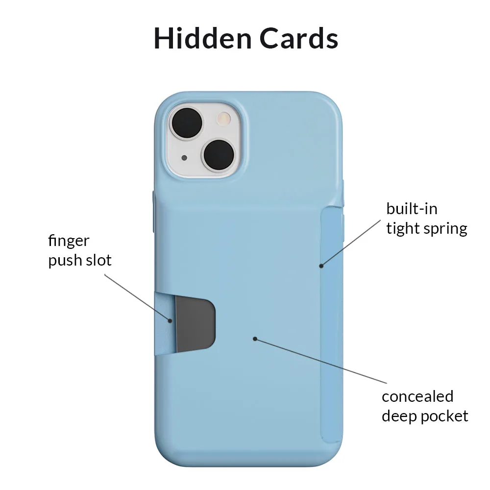 Light Blue iPhone Wallet Case