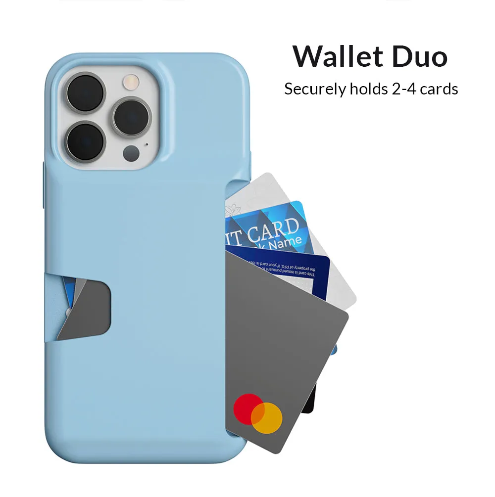 Light Blue iPhone Wallet Case