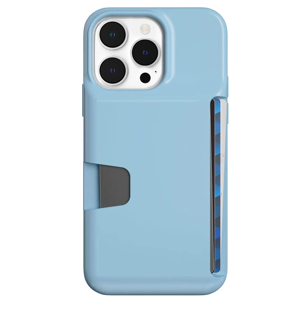 Light Blue iPhone Wallet Case