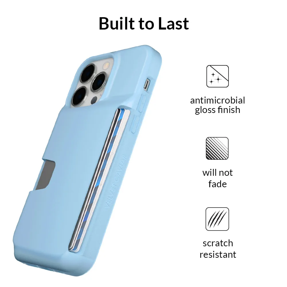 Light Blue iPhone Wallet Case