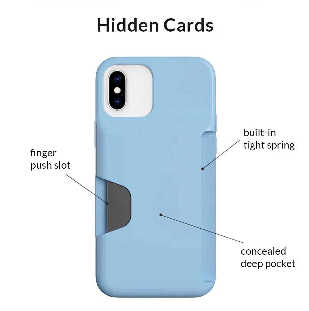 Light Blue iPhone Wallet Case