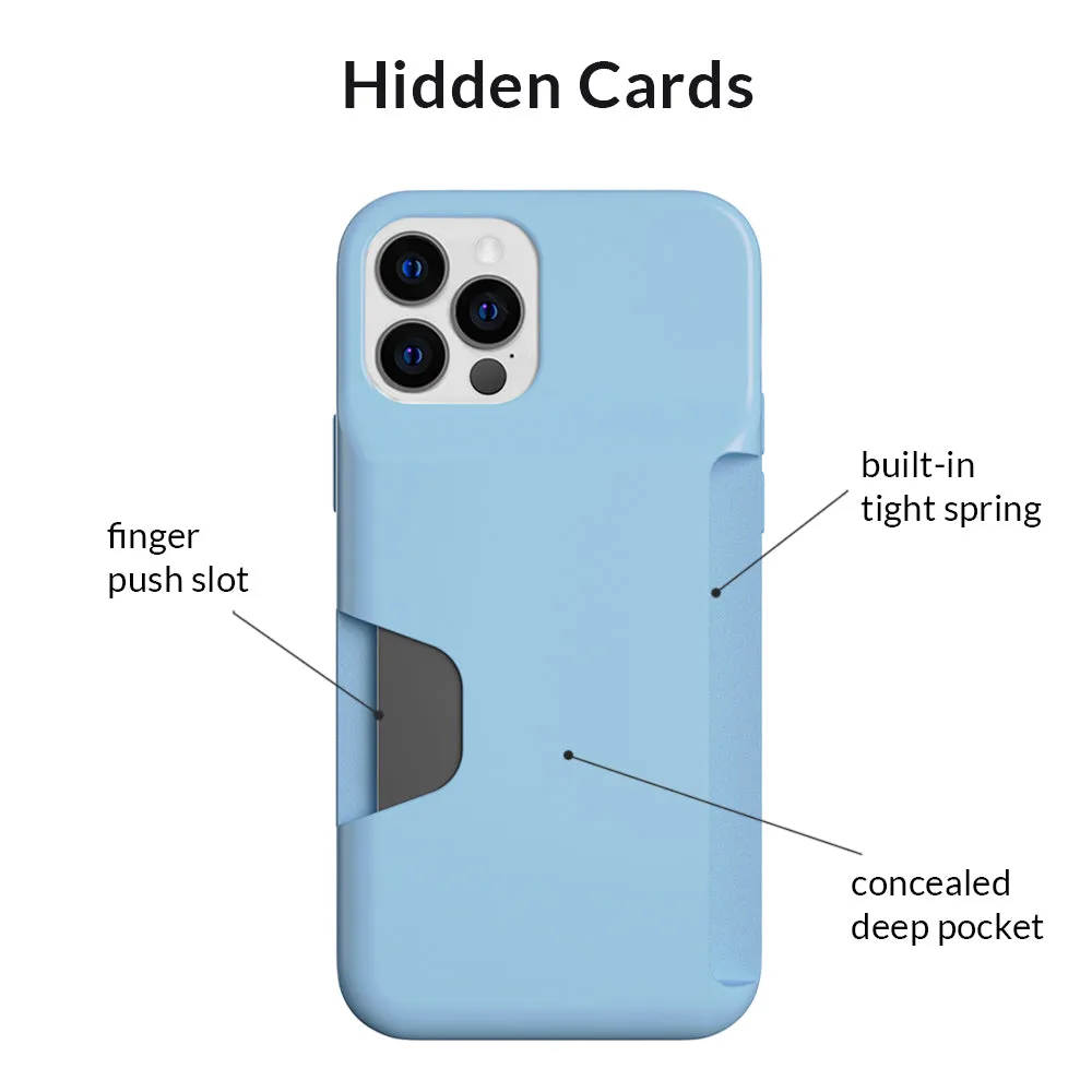 Light Blue iPhone Wallet Case