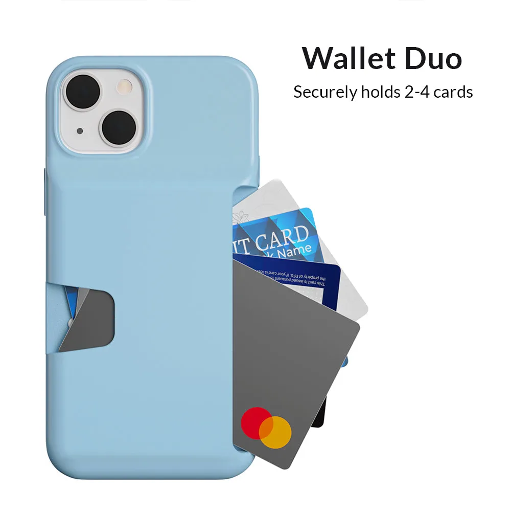 Light Blue iPhone Wallet Case