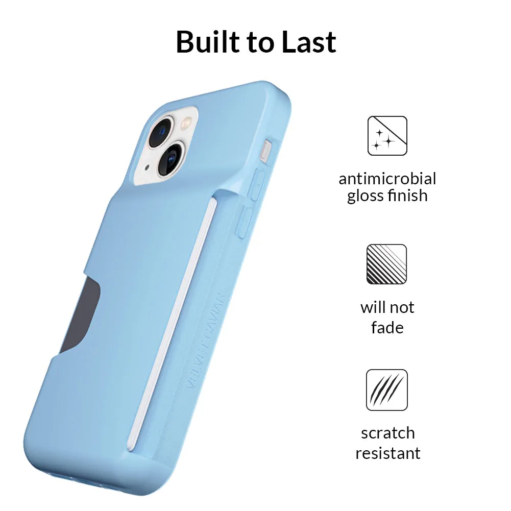 Light Blue iPhone Wallet Case