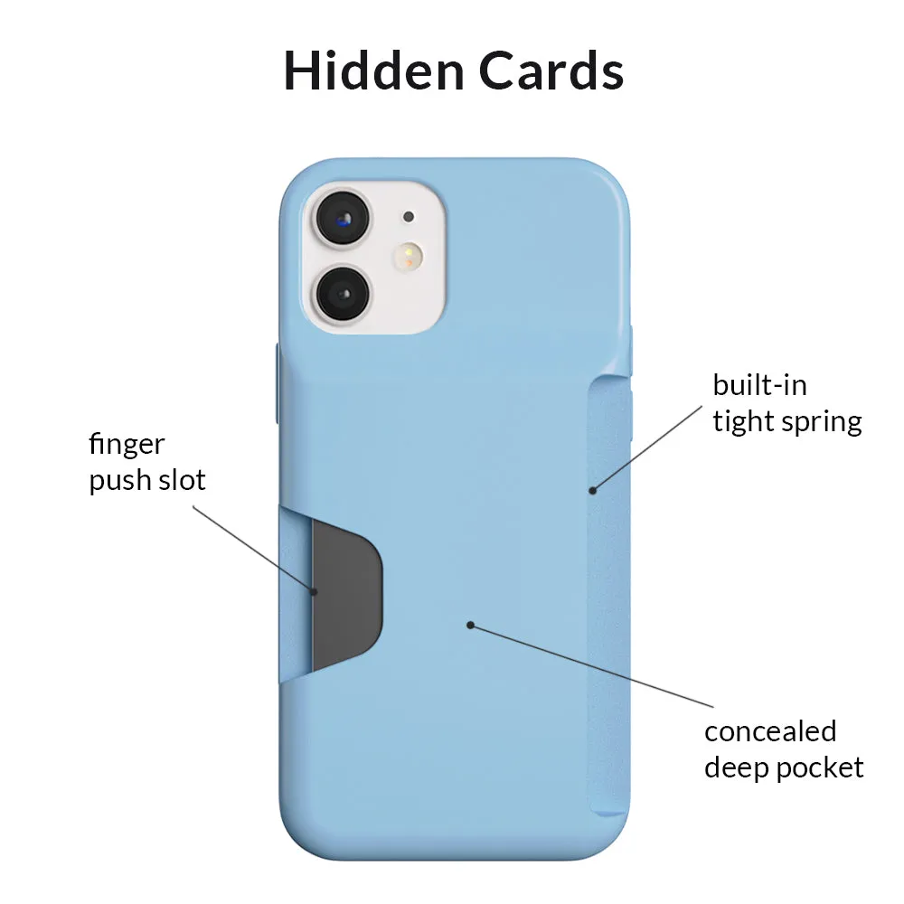 Light Blue iPhone Wallet Case