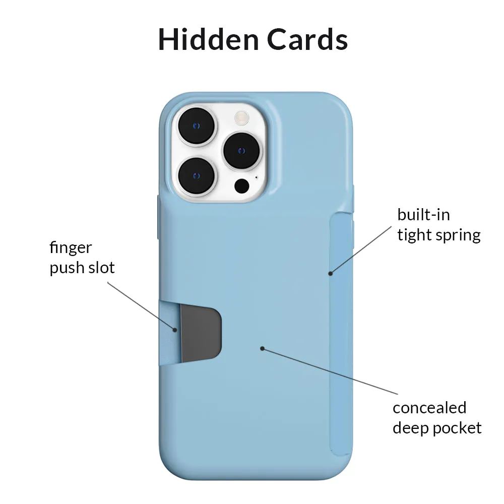 Light Blue iPhone Wallet Case