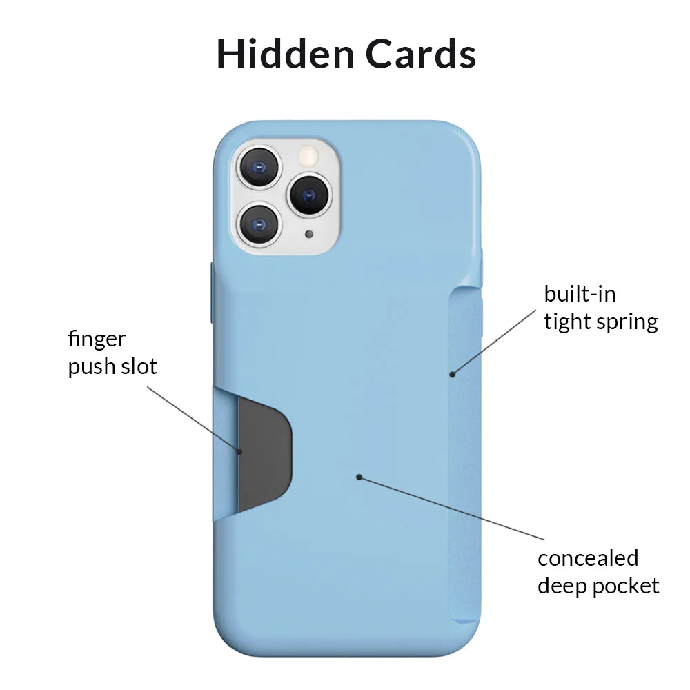 Light Blue iPhone Wallet Case