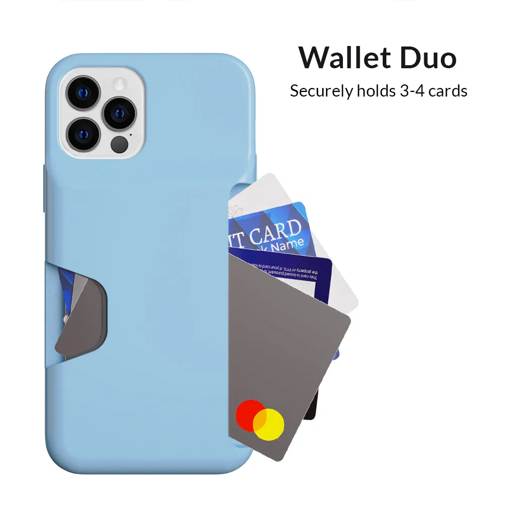 Light Blue iPhone Wallet Case