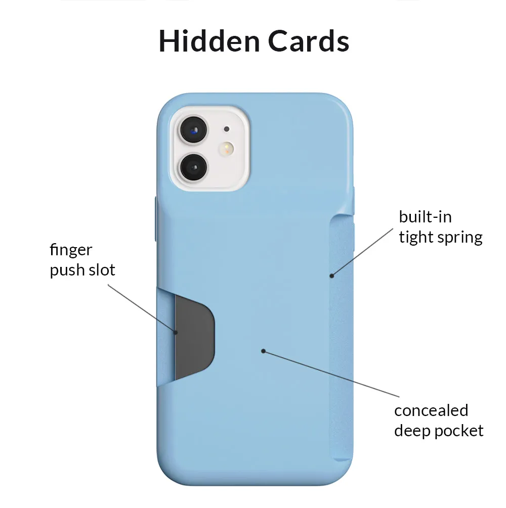 Light Blue iPhone Wallet Case