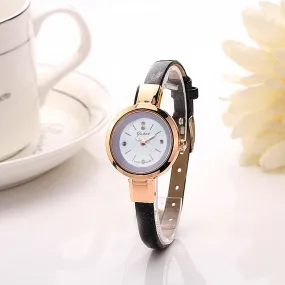 Luxury Brand Women Fashion Gold Watch Quartz Clock Girl Slim Band Dress Watches