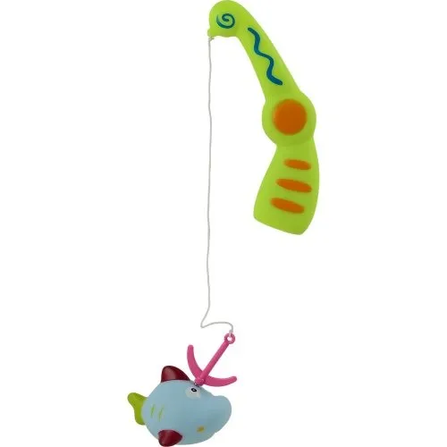 Magnetic Bathtub Fishing Game with 10 Soft Sea Creatures, Fishing Pole & Draining Net