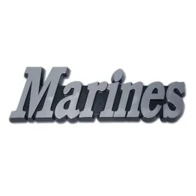 Marines Plastic with Chrome Plating Auto Emblem