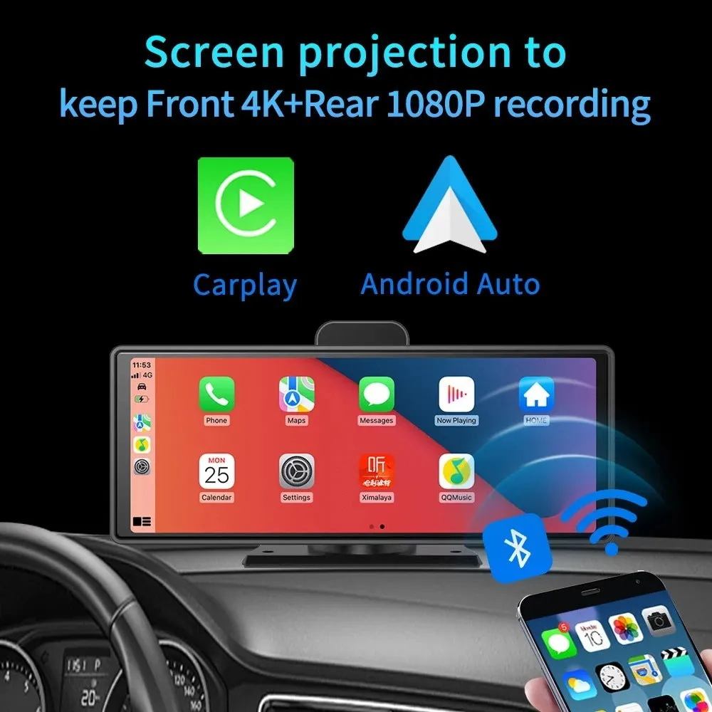 Media Mobile Phone Projection Smart Screen Front and Back Dual Recording