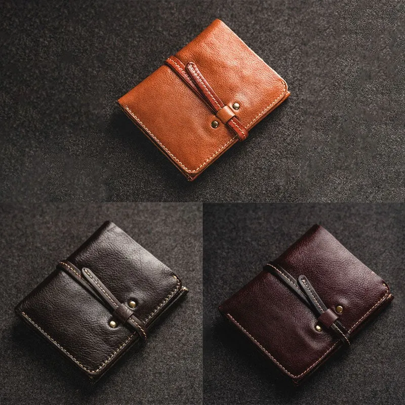 Men First Layer Cowhide Multi-card Slot Card Case Retro Bifold Short Soft Leather Coin Purse Wallet