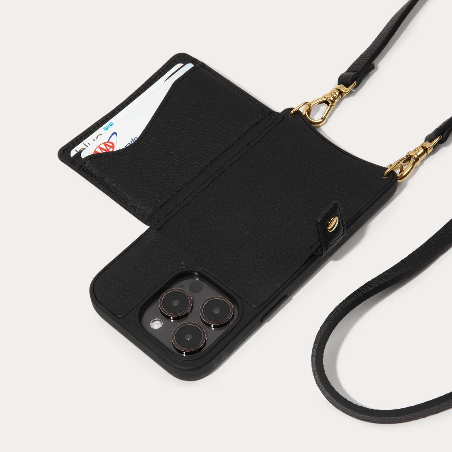 Mila MagSafe Charging Crossbody Bandolier - Black/Gold