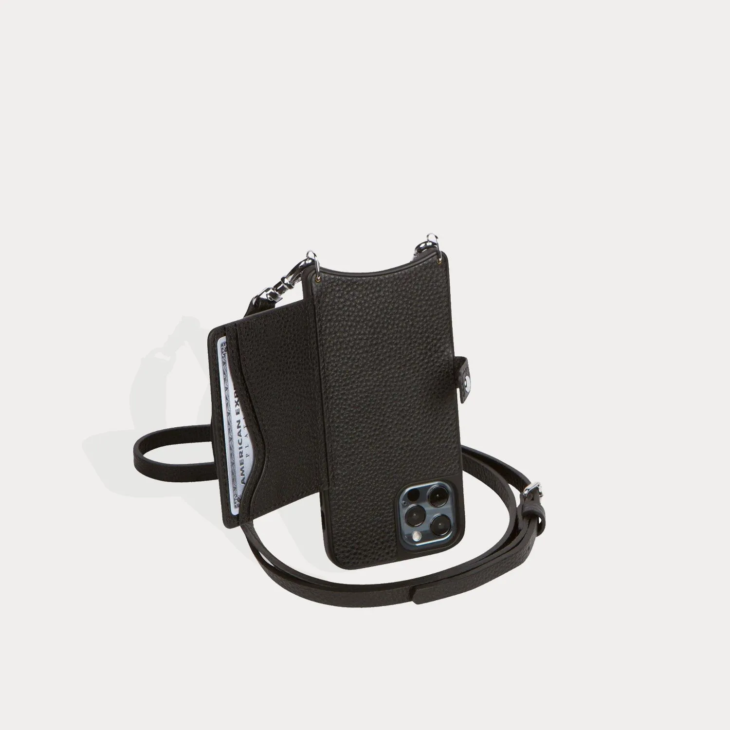 Mila MagSafe Charging Crossbody Bandolier - Black/Silver