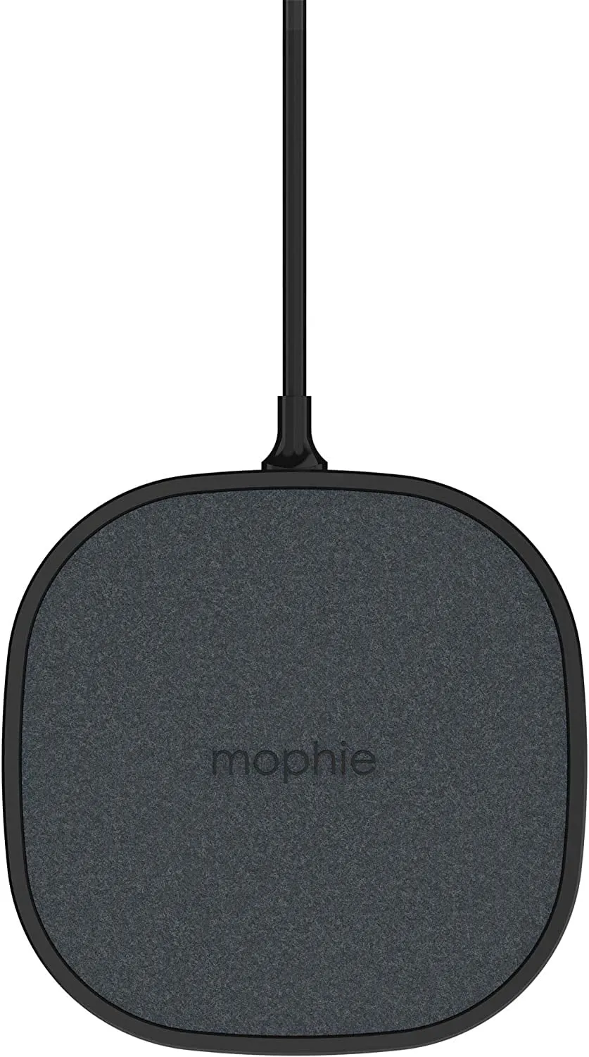 mophie 15W Universal Wireless Charge Pad, Qi-Compatible Charger for Samsung Galaxy, Google Pixel, Apple iPhone 11/12/13 (Mini, Pro, and Pro Max), iPhone XR/XS/SE, iPhone 8 (Black)