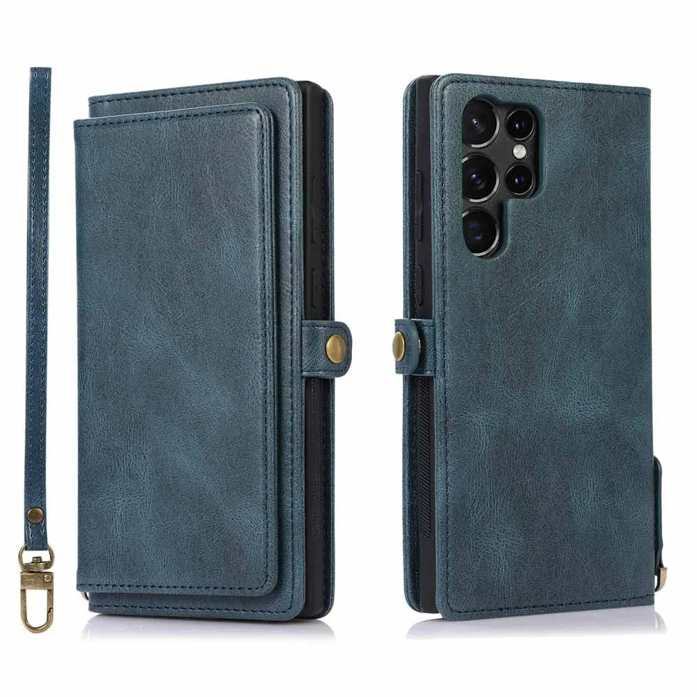 Multi-Card Leather Magnetic Samsung Galaxy Case