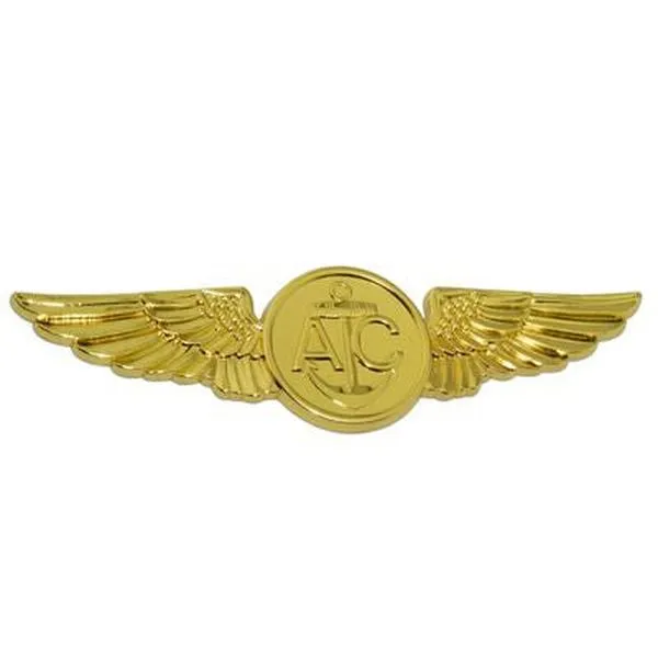 Navy Aircrew Gold Metal Auto Emblem