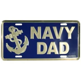 Navy Dad License Plate