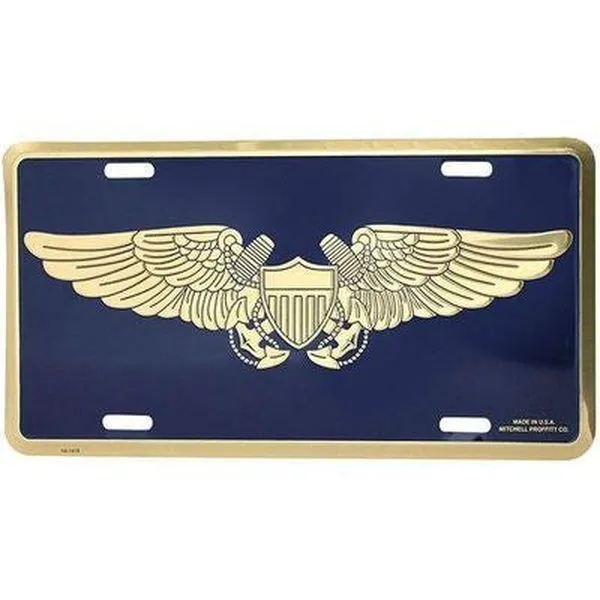 Navy Flight Officer License Plate