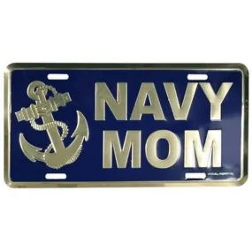 Navy Mom License Plate