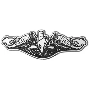 Navy Submarine Dolphin Plastic with Chrome Plating Auto Emblem