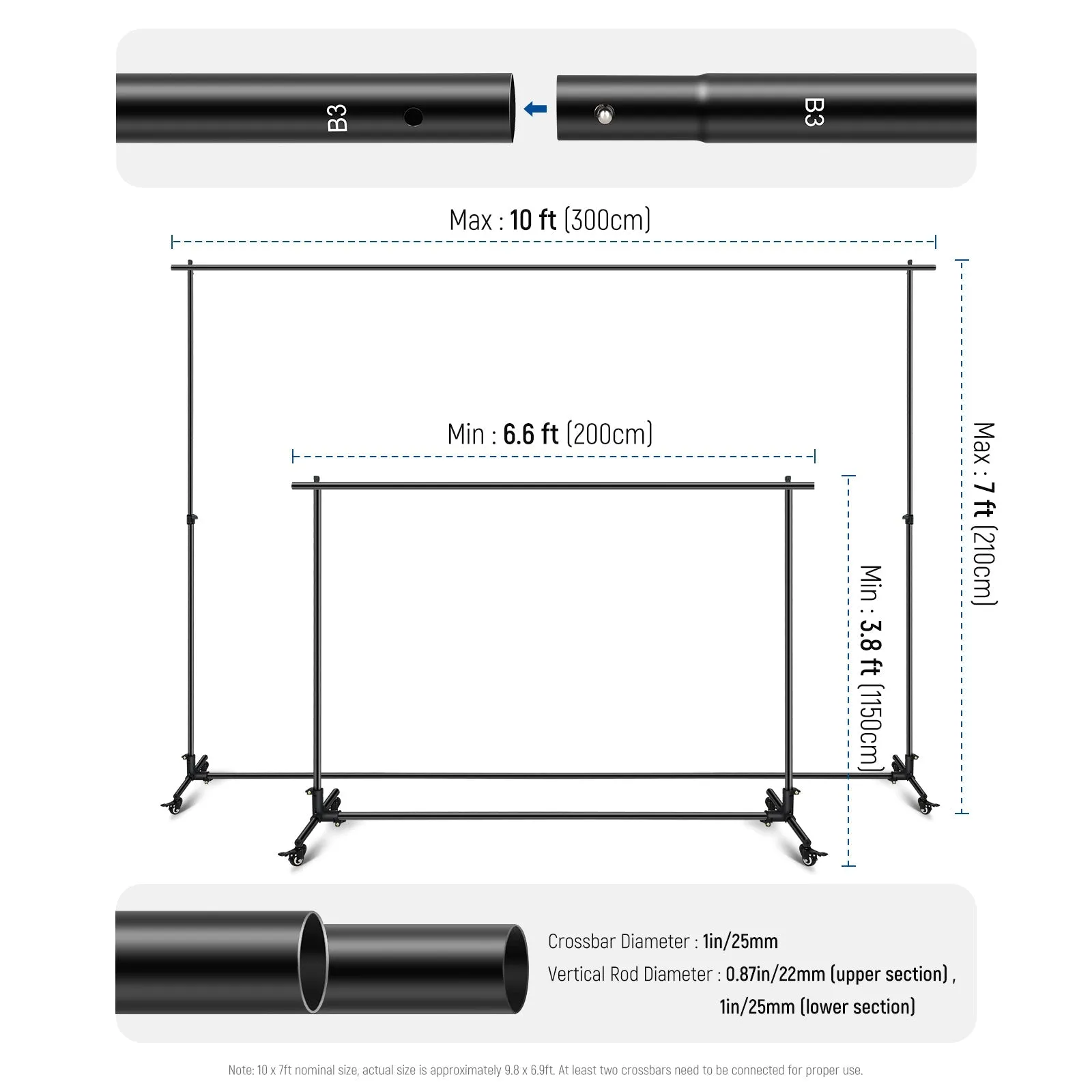 NEEWER NK-01 Backdrop Stand Heavy Duty