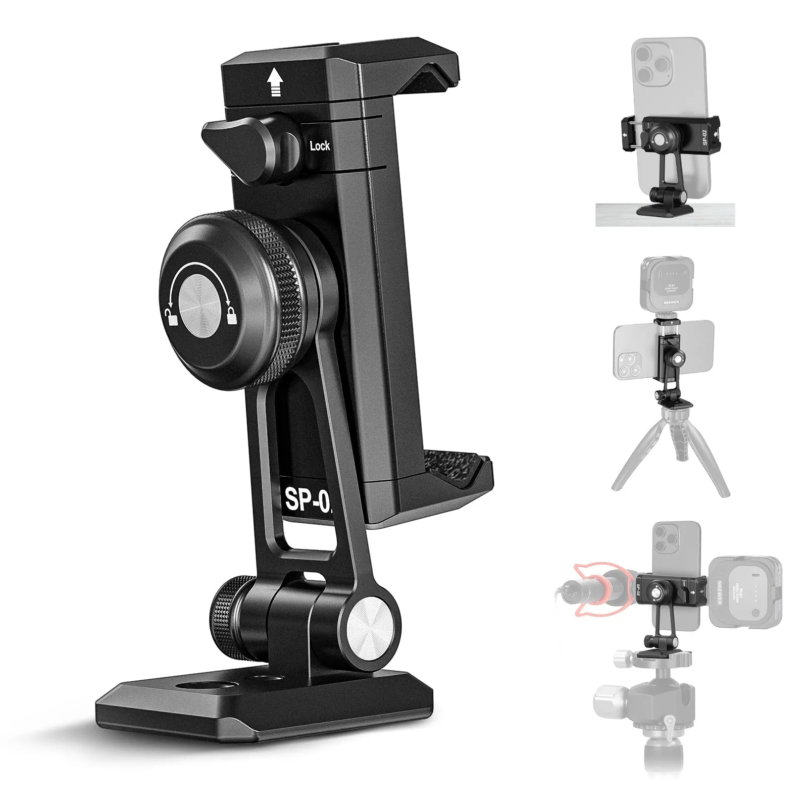 NEEWER SP-02 Smartphone Holder Tripod Mount Adapter