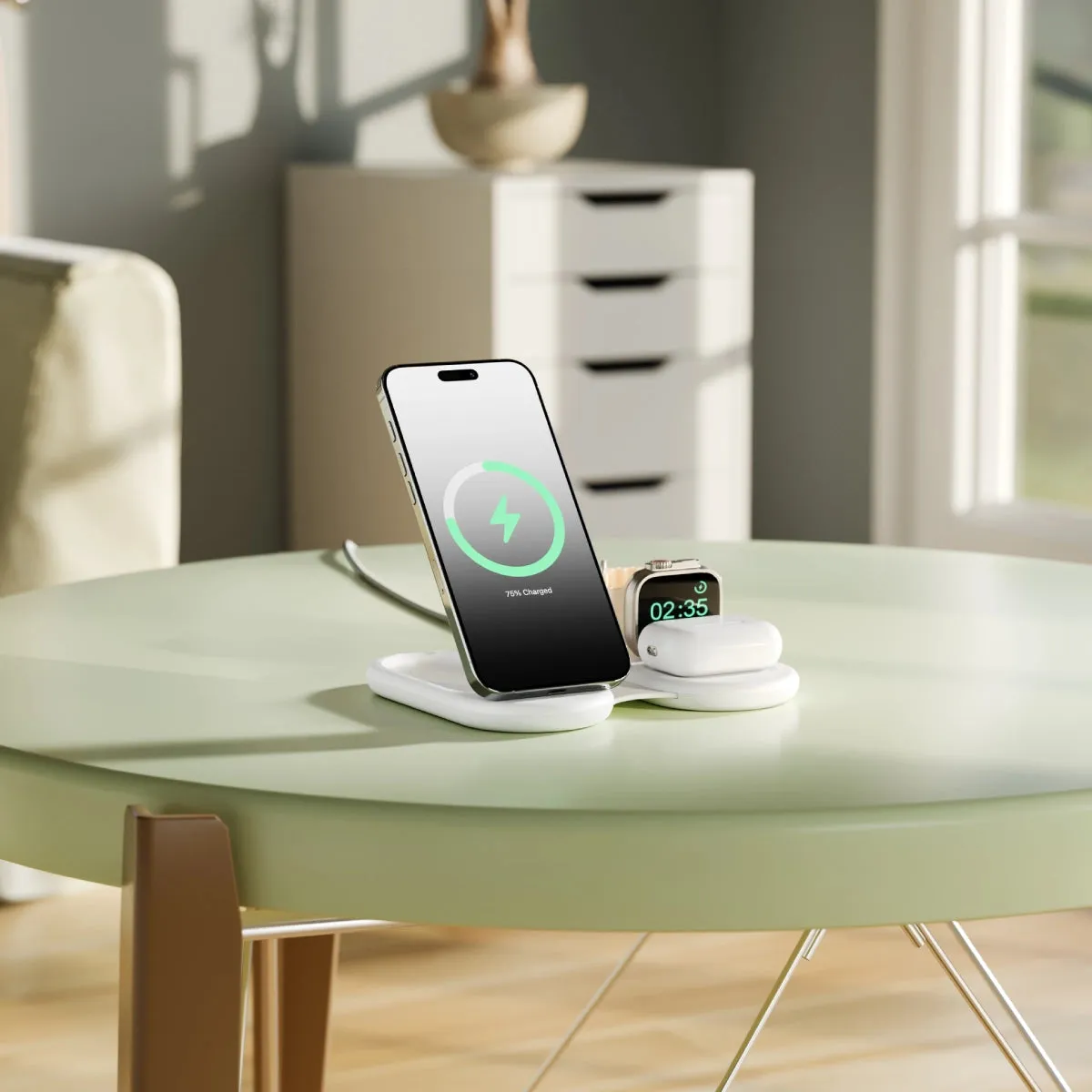 PackAway 3-in-1 Qi2 Fast Wireless Charger