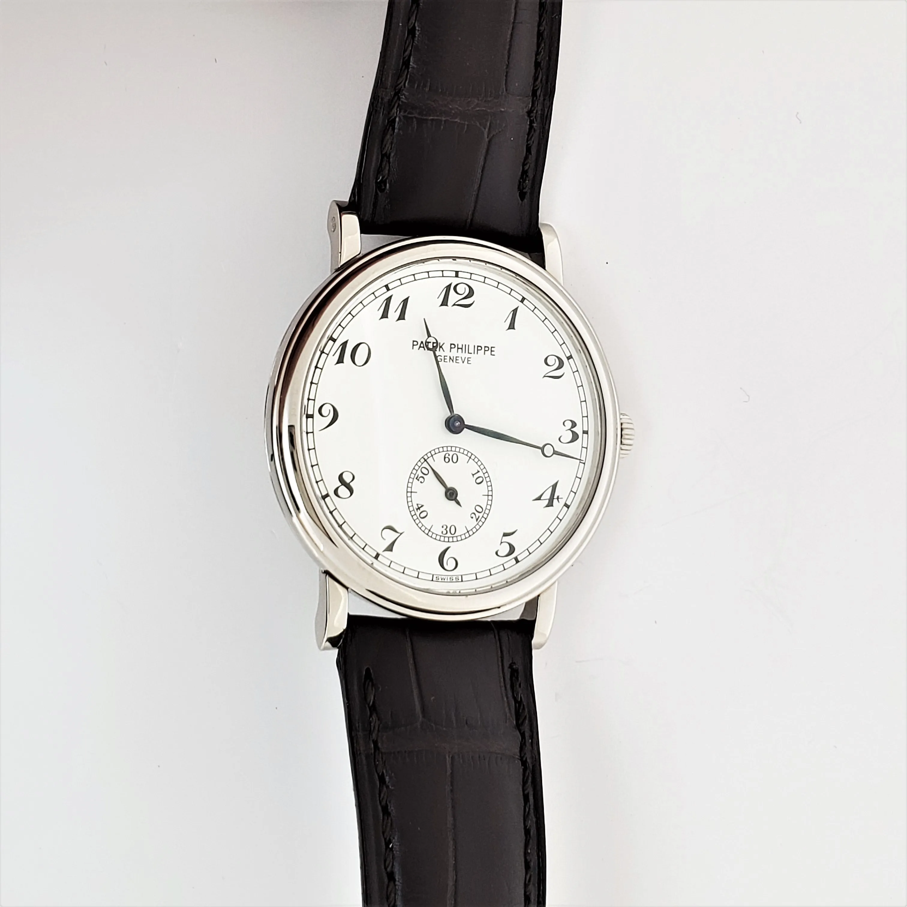 Patek Philippe 5022G Calatrava Officers Case Watch circa 2000