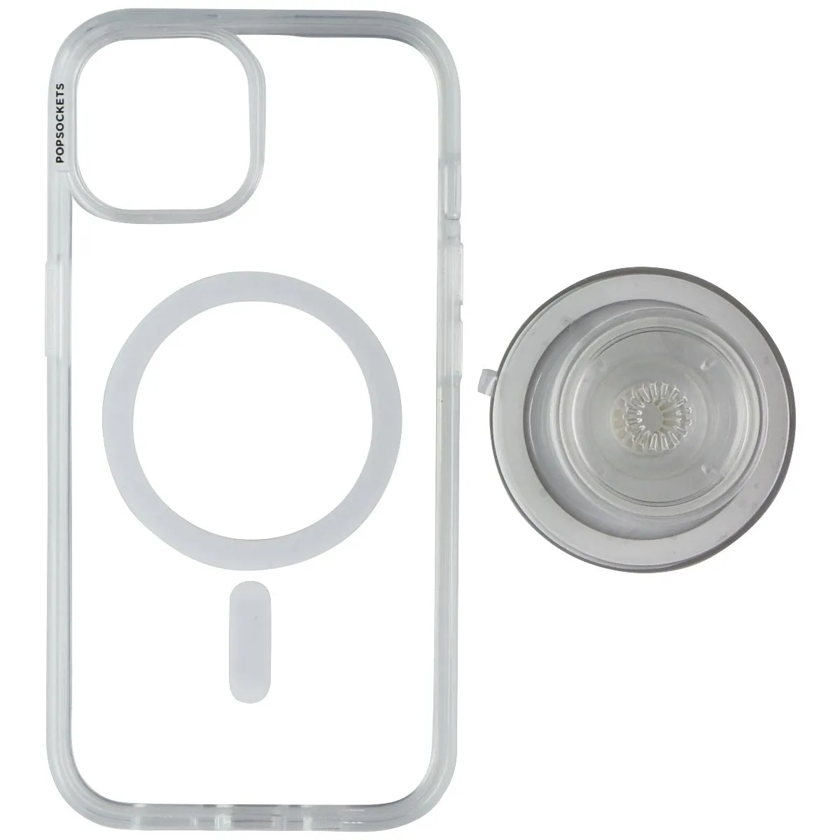 PopSockets PopCase for MagSafe for Apple iPhone 15 - Translucent