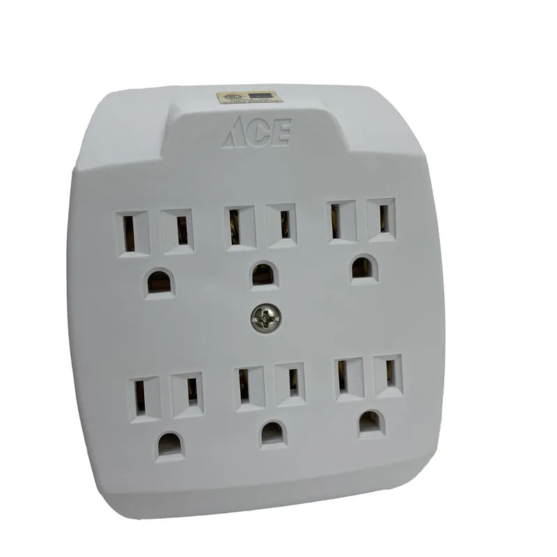 Projex Grounded 6 outlets Adapter 1 pk