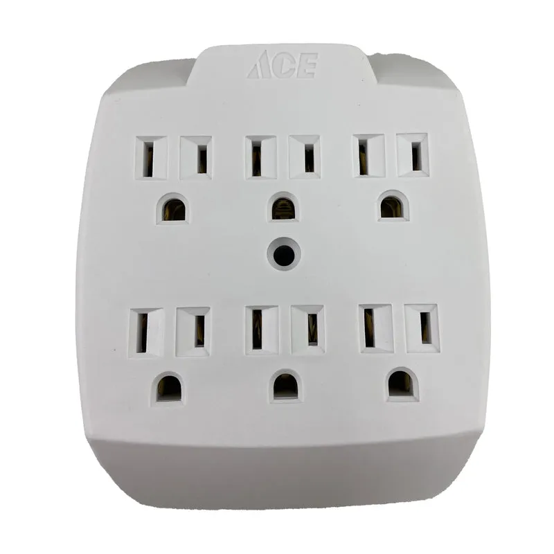 Projex Grounded 6 outlets Adapter 1 pk