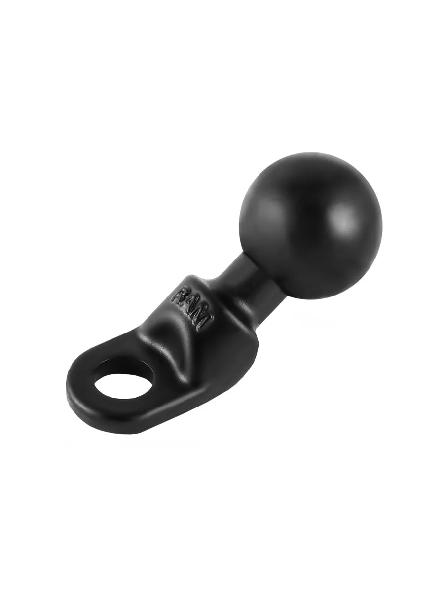 RAM Mount 9mm Hole Angled Base 1-inch Ball