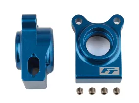 RC10B74.1 FT Rear Hubs, blue aluminum (ASS92270)