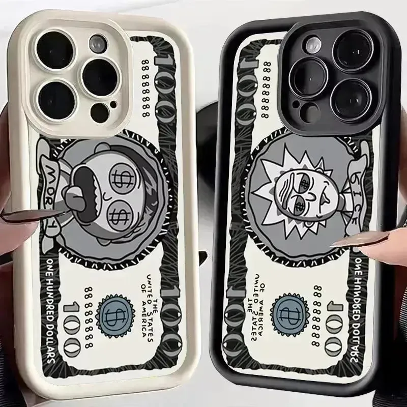 Rick and Morty Fashion Money Phone Case (For iPhones)