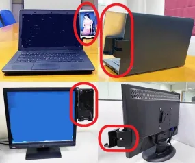 Rubber Phone Clamp for Computers Notebooks and Tablets Folds Easily