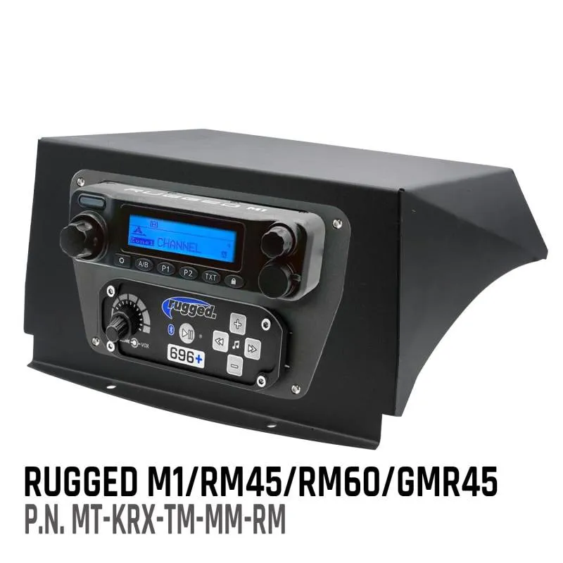 Rugged Radios Kawasaki KRX Multi-Mount Kit - Top Mount - for Rugged Radios UTV Intercoms and Radios - Rugged Radios GMR25