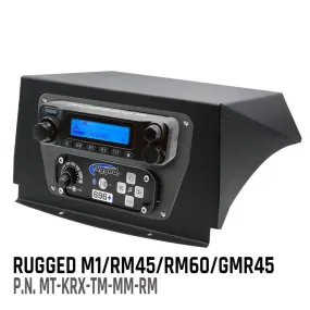 Rugged Radios Kawasaki KRX Multi-Mount Kit - Top Mount - for Rugged Radios UTV Intercoms and Radios - Rugged Radios M1/RM45/RM60/GMR45