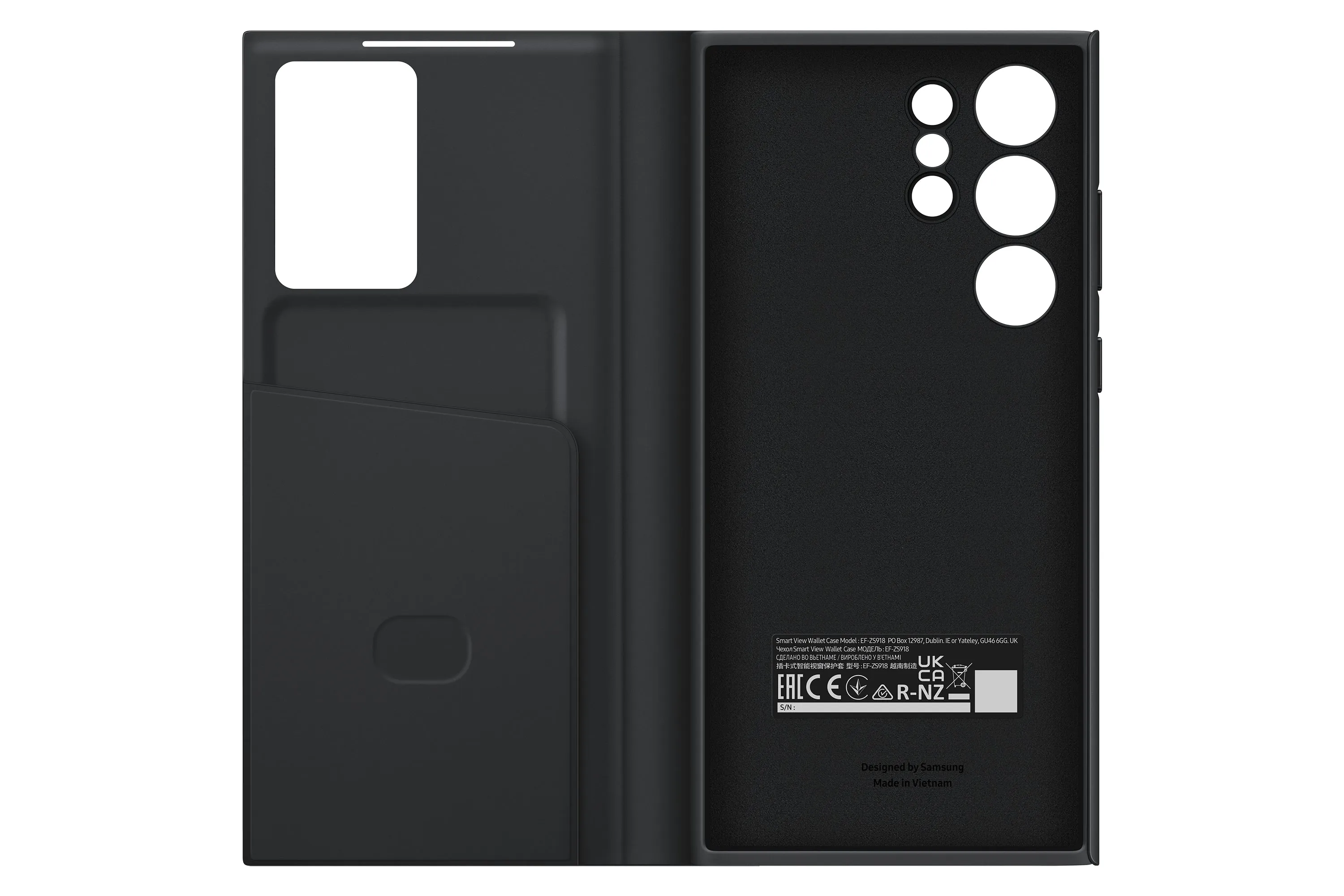 Samsung Smart View Wallet Case S23 Ultra Black