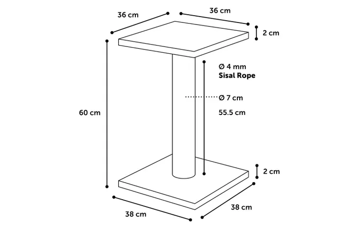 SCRATCH POLE SCOLETTE BEIGE