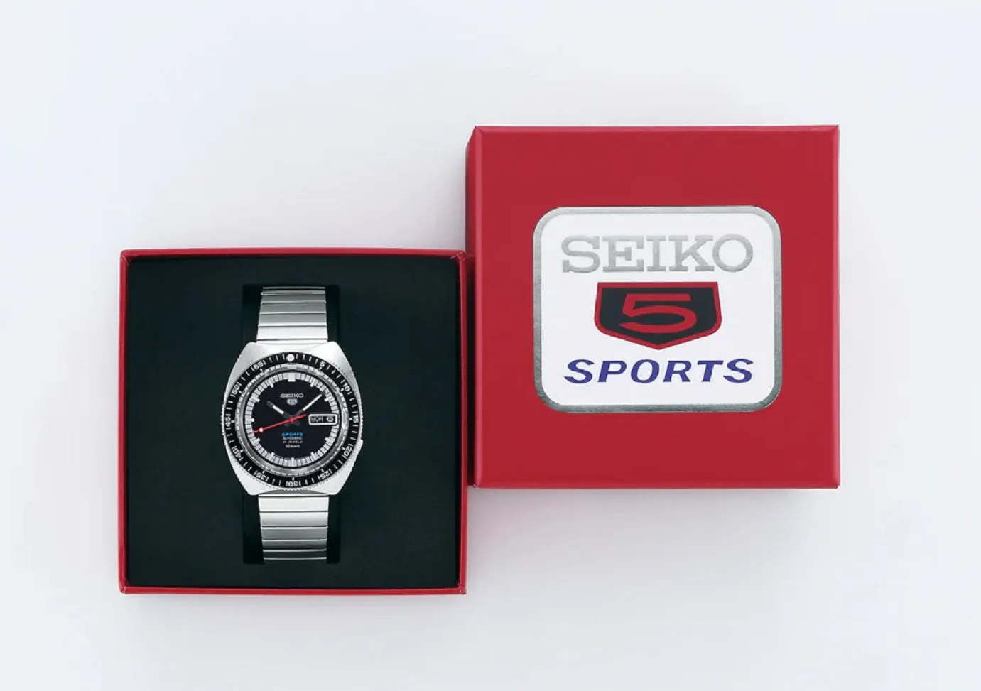 Seiko 5 SRPK17K1 Sports 55th Anniversary Limited Ed 1968 Re-creation Automatic Watch for Men