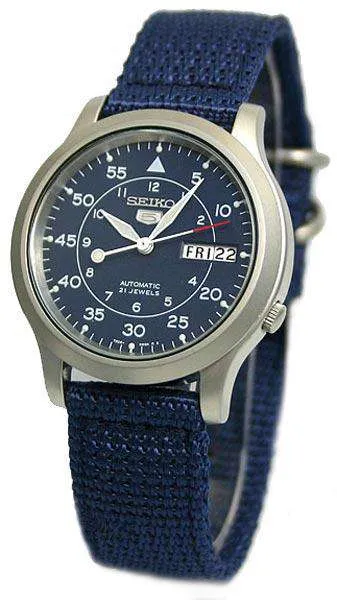 SEIKO SNK807K2 Automatic  Blue Nylon Strap Watch for Men