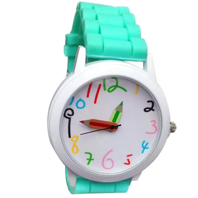 Silicone Watch Woman Fashion Quartz Watch Unisex Boys Children Girl's Beautiful Students All-Match Women Watches Montre Femme