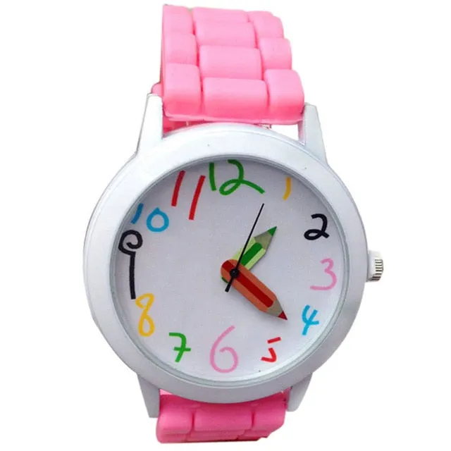 Silicone Watch Woman Fashion Quartz Watch Unisex Boys Children Girl's Beautiful Students All-Match Women Watches Montre Femme