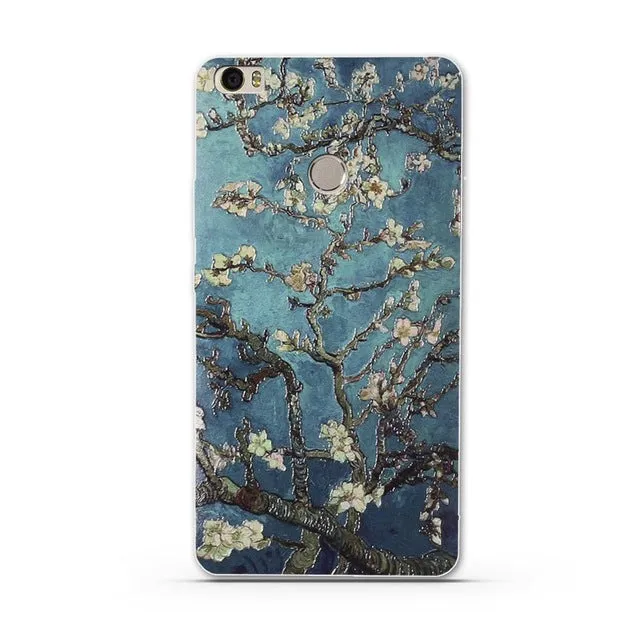 Soft TPU Case for Xiaomi Mi MAX Silicone Cover For Xiaomi Max Luxury Flower Print Phone Case Shell For Xiomi Mi Max MiMax 6.44"