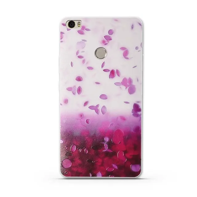 Soft TPU Case for Xiaomi Mi MAX Silicone Cover For Xiaomi Max Luxury Flower Print Phone Case Shell For Xiomi Mi Max MiMax 6.44"